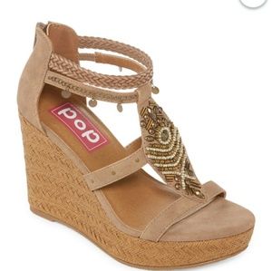 Pop Margie Womens Wedge Sandals